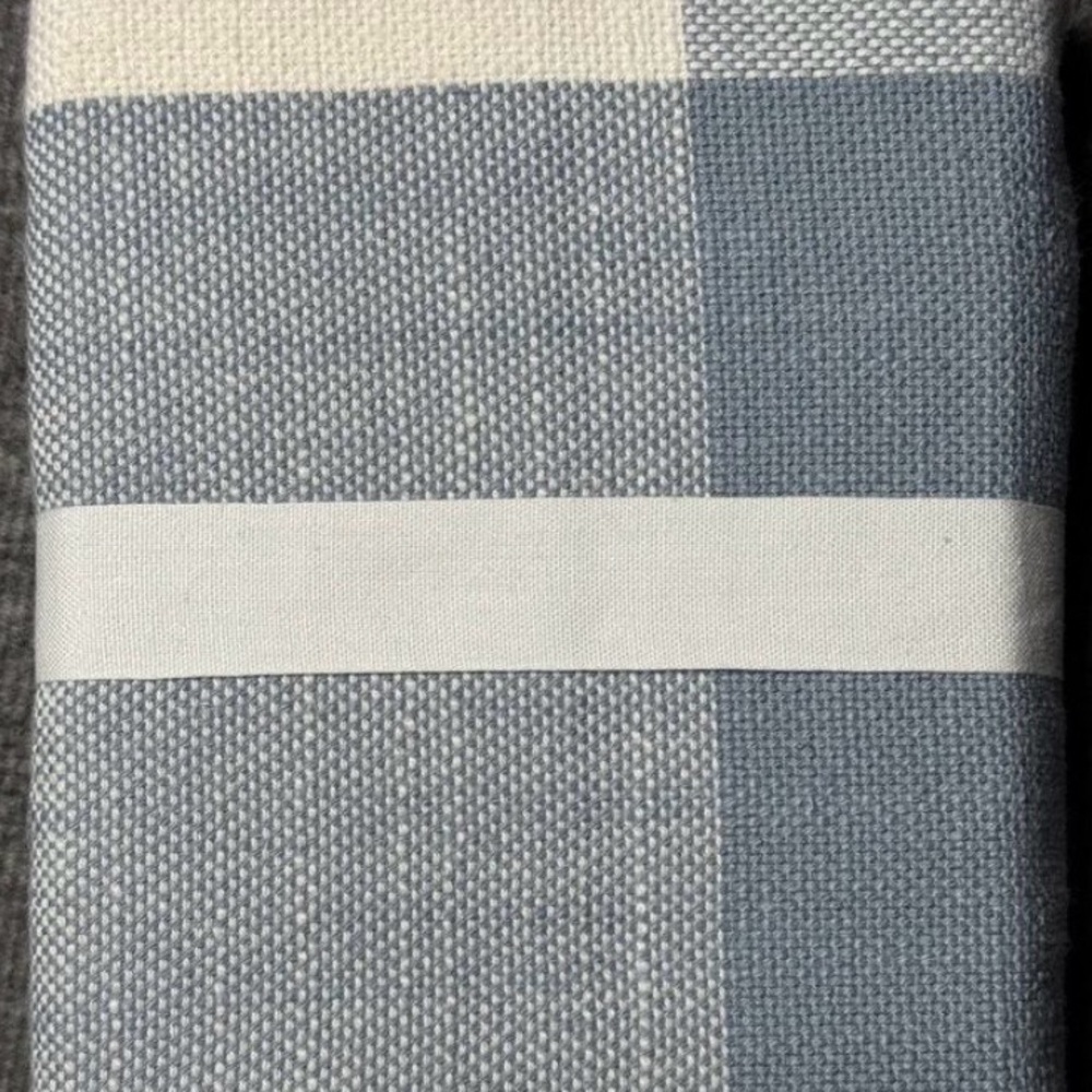 Pottery Barn Bryce Check Bedding - Blue and White - Picture 3 of 4